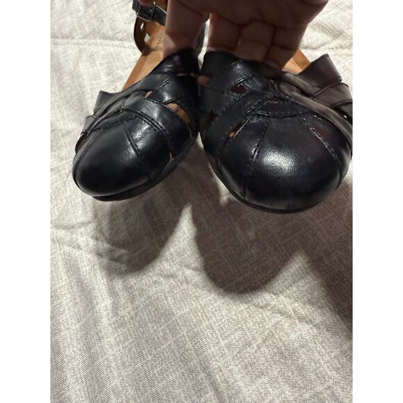 Cobb Hill New Balance Strappy Fisherman Sandals Flats Leather Womens Sz 9 Black - Picture 6 of 10